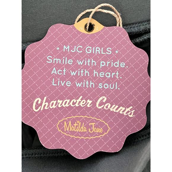 NWT Matilda Jane Heart Soul Pride Blue Gray Floral Nina Knit Tiered Ruffle Skirt - Picture 6 of 7